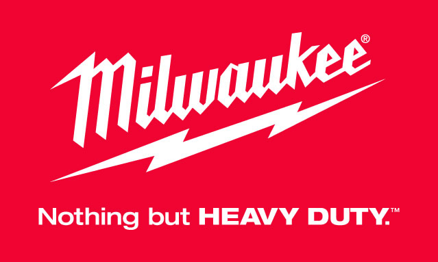 Milwaukee Logo Stacked White Red Bg